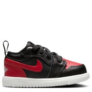 Toddler Jordan 1 low alt black varsity red 7C